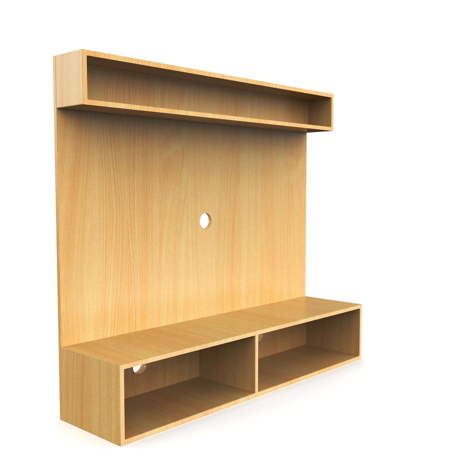 Wood T.V. Unit in Light Brown Colour - Image 3