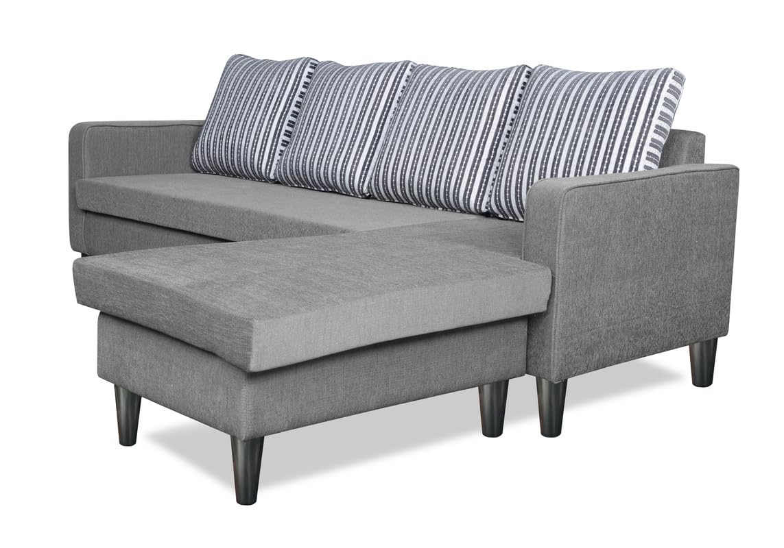 4 Seater L Shape Sofa in Grey Colour - Image 5