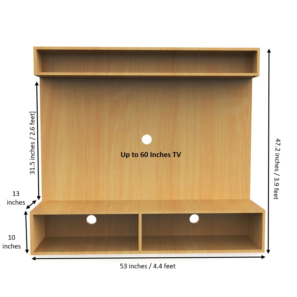 Wood T.V. Unit in Light Brown Colour - Image 4