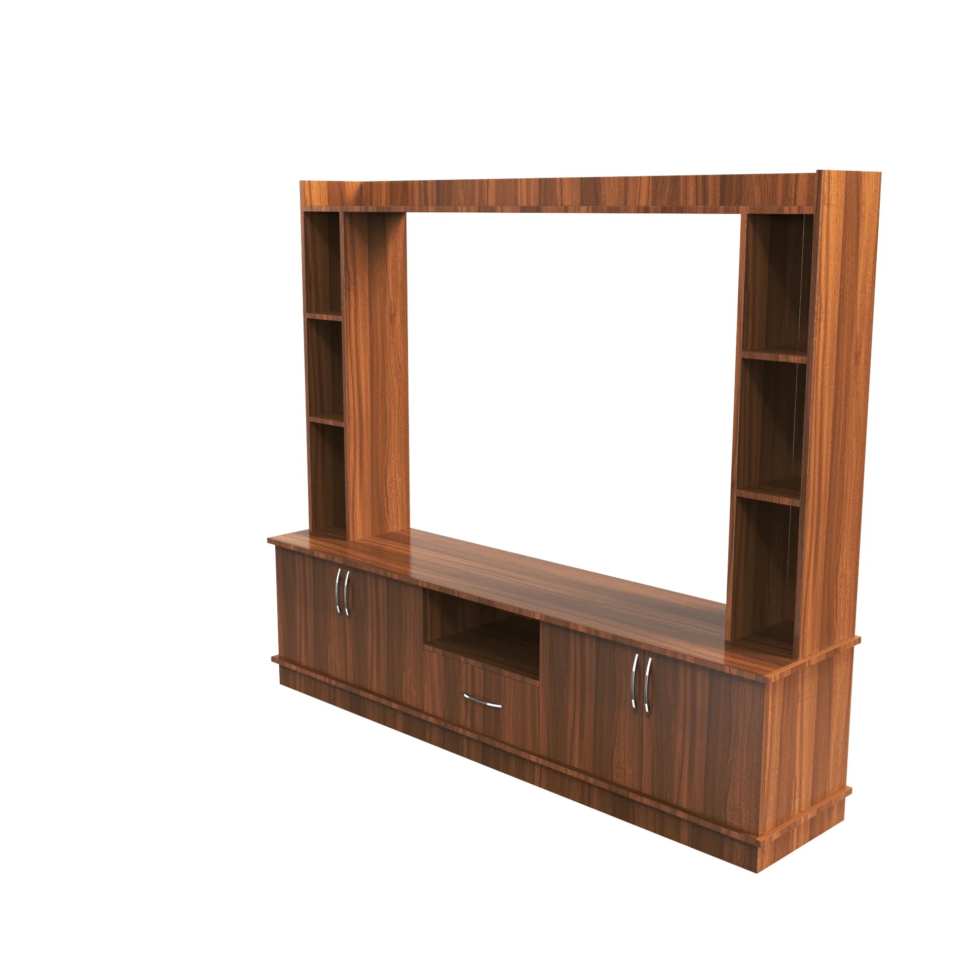 Wood T.V. Unit in Brown Colour - Image 3