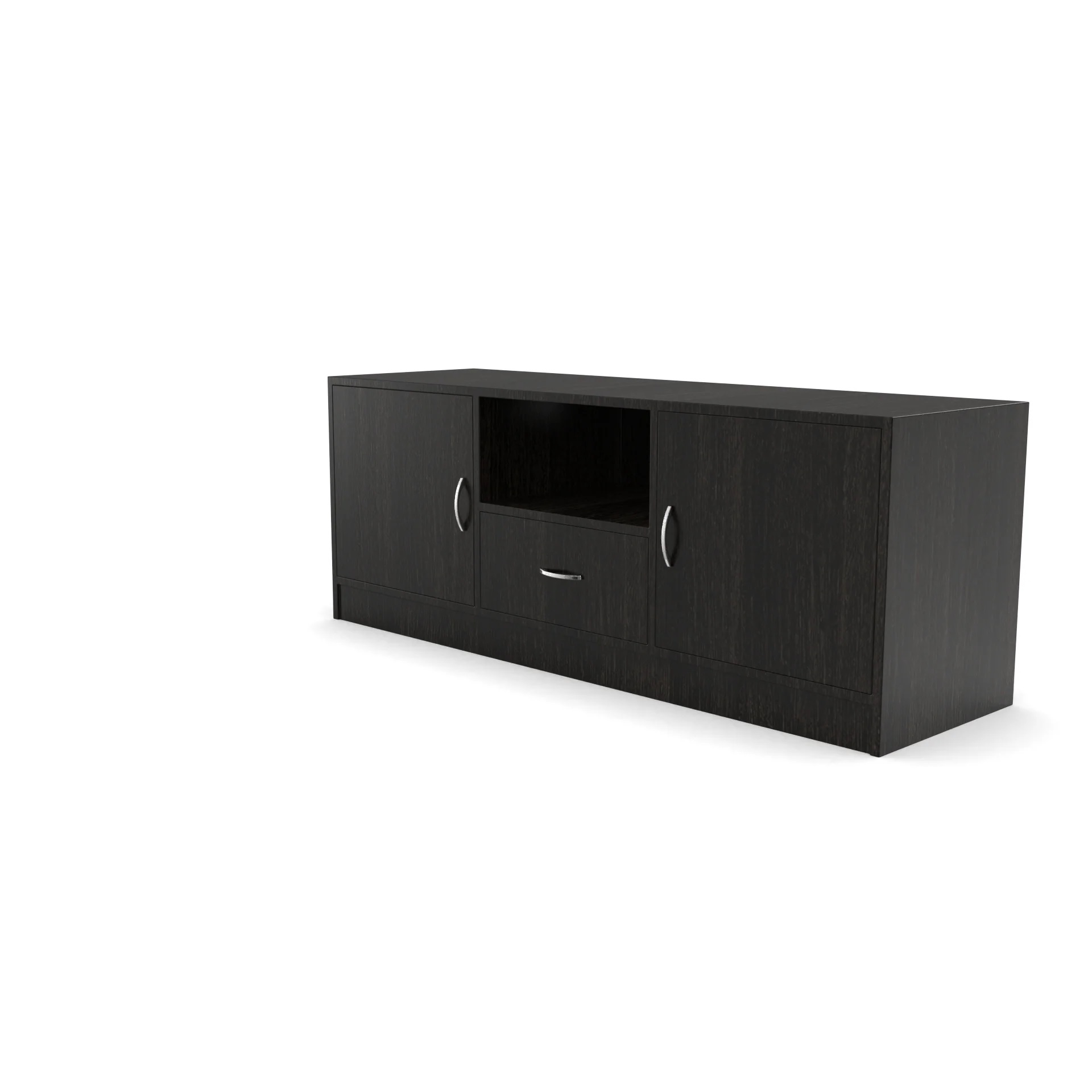 Wood T.V. Unit in Dark Brown Colour - Image 3