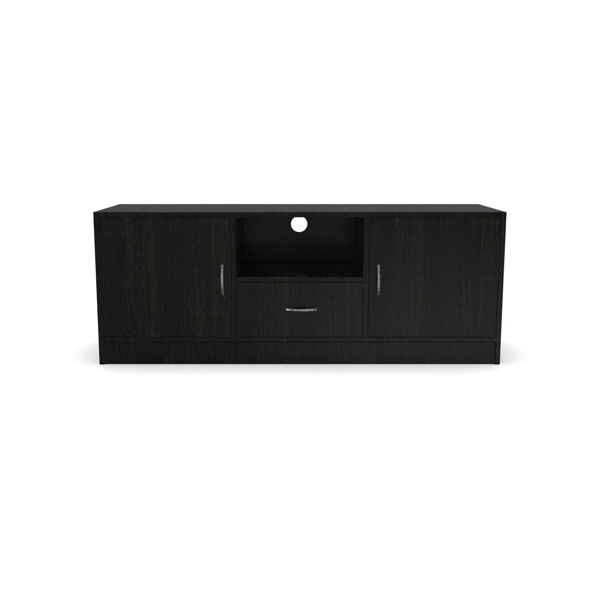 Wood T.V. Unit in Dark Brown Colour - Image 4