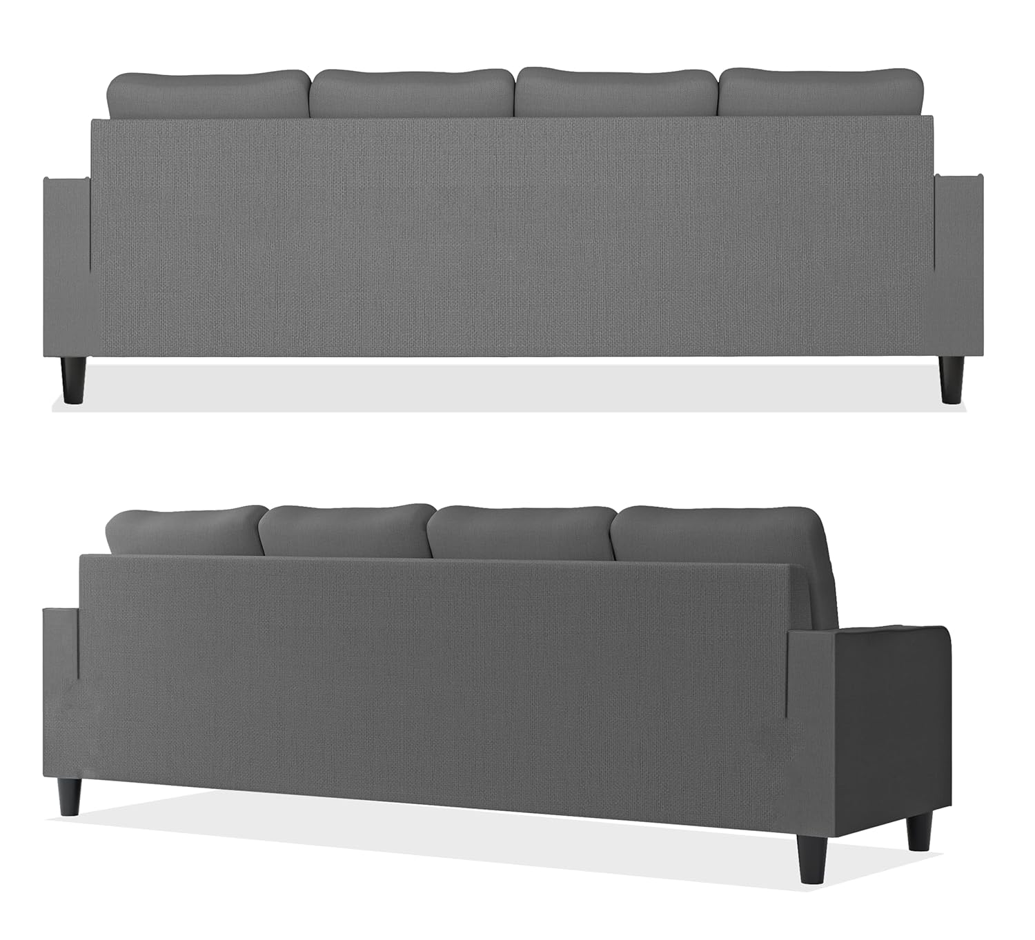 4 Seater L Shape Sofa in Grey Colour - Image 5