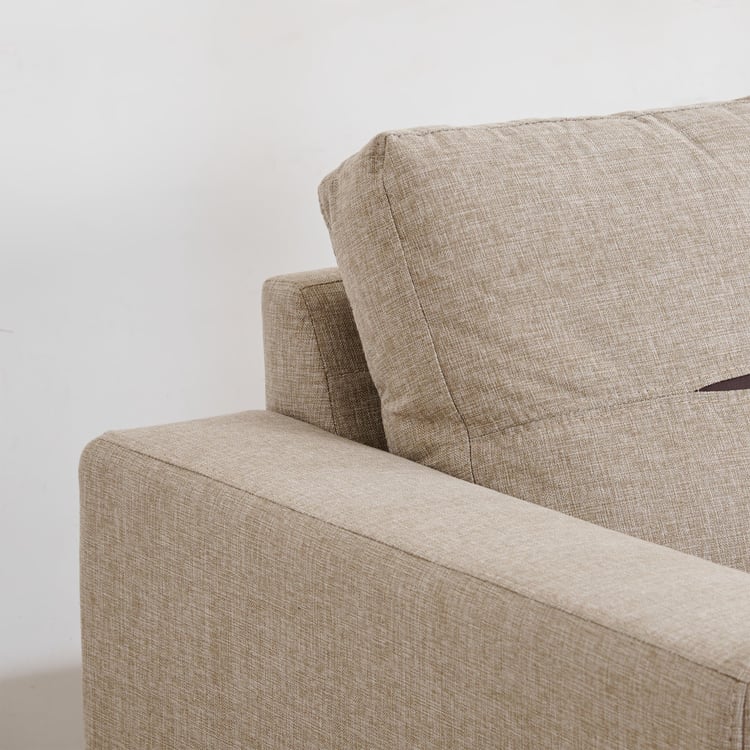 7 Seater L Shape Sofa in Beige Colour - Image 5