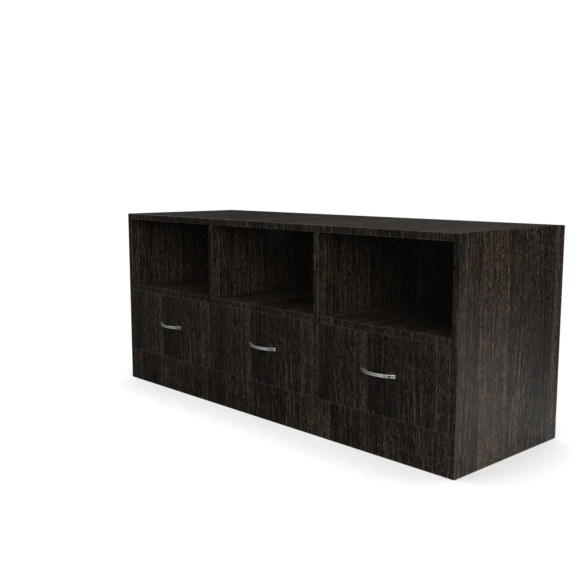 Wood T.V. Unit in Dark Brown Colour - Image 2