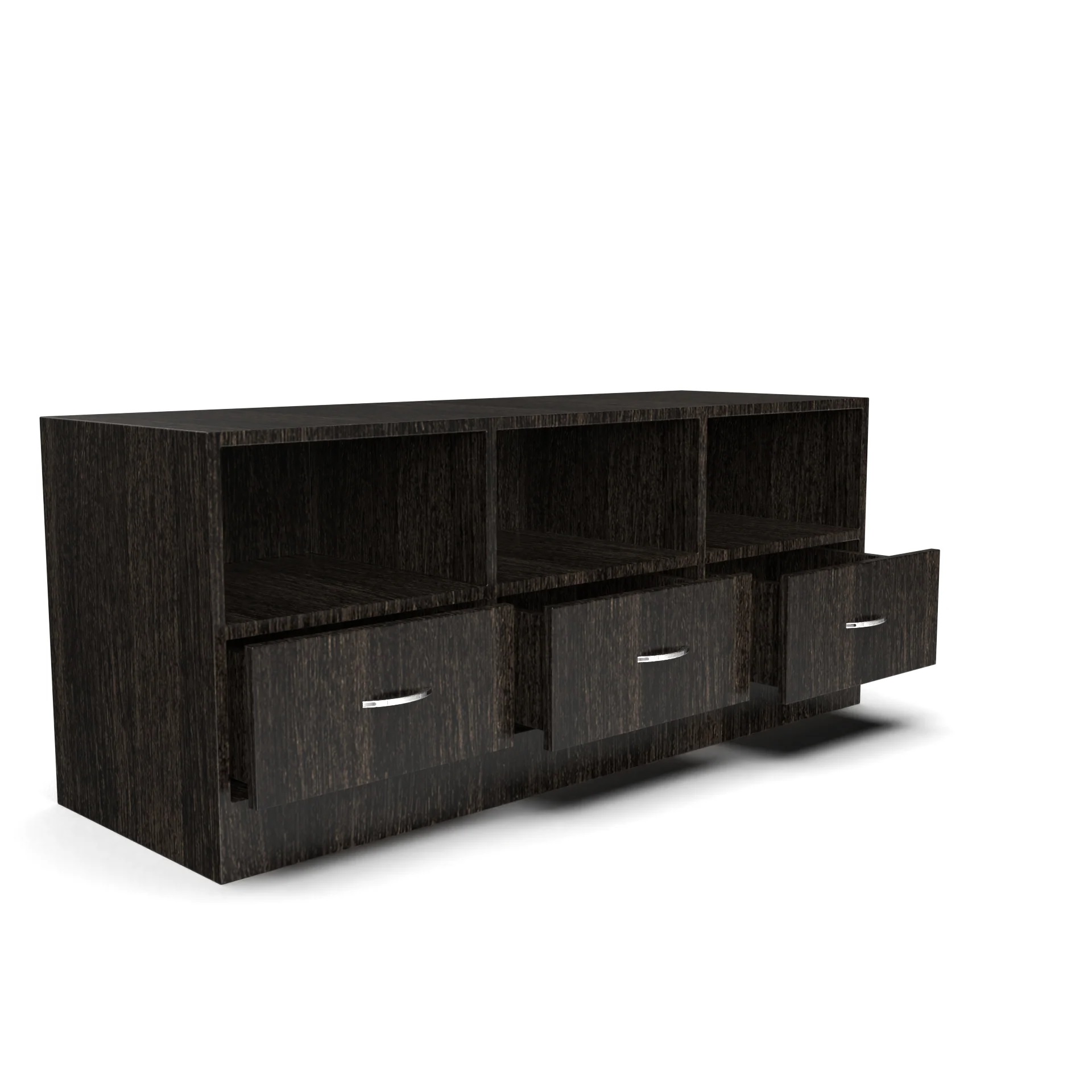 Wood T.V. Unit in Dark Brown Colour - Image 5