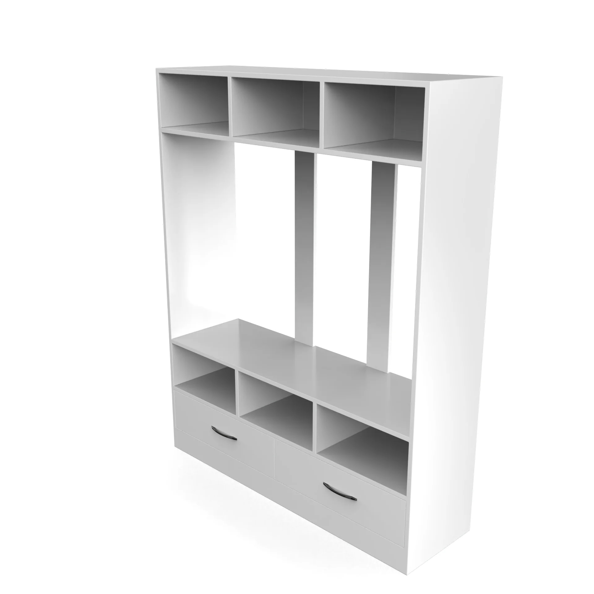 Wood T.V. Unit in White Colour - Image 2