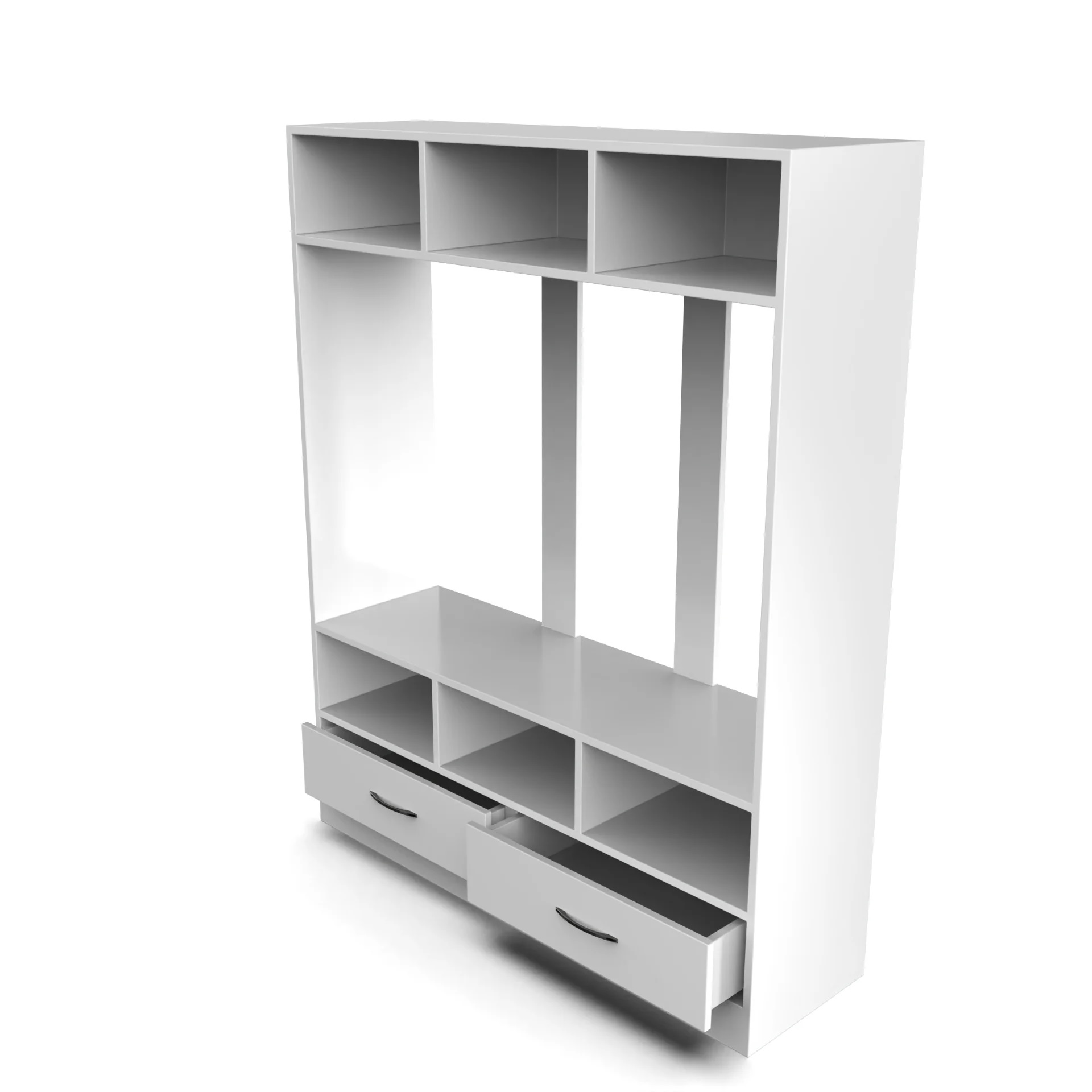 Wood T.V. Unit in White Colour - Image 5