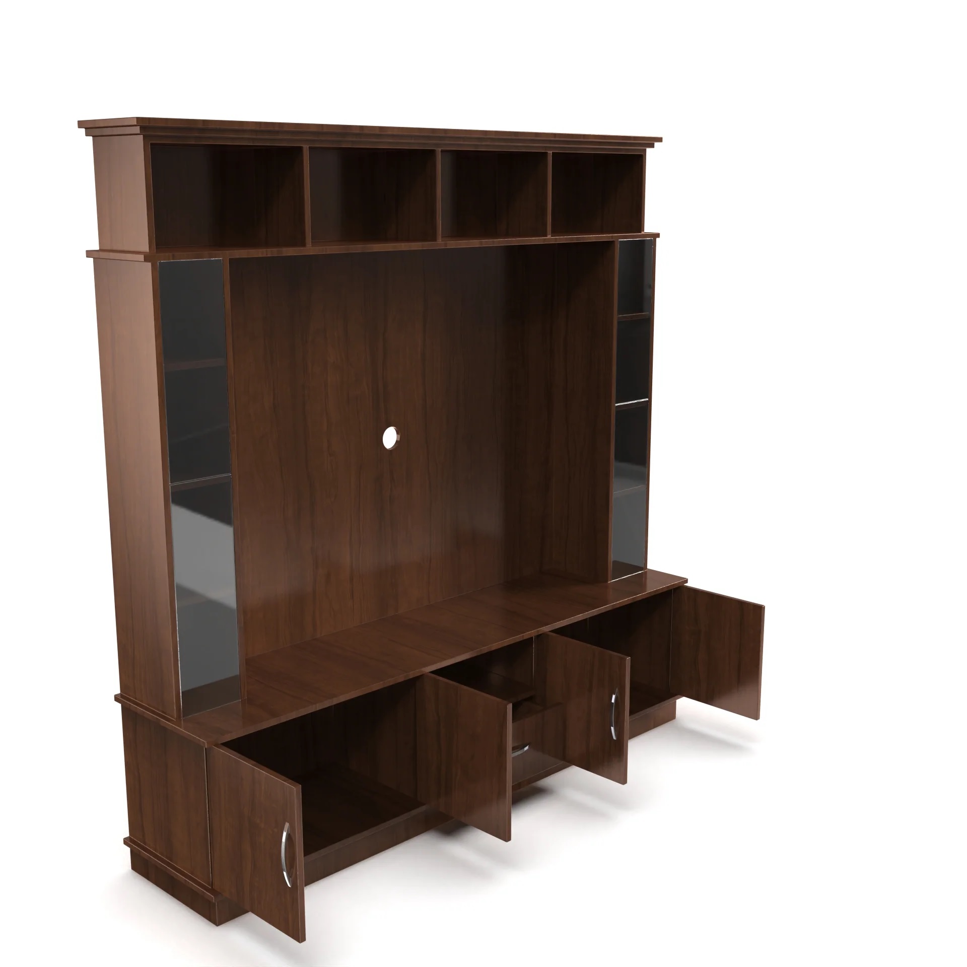 Wood T.V. Unit in Brown Colour - Image 7