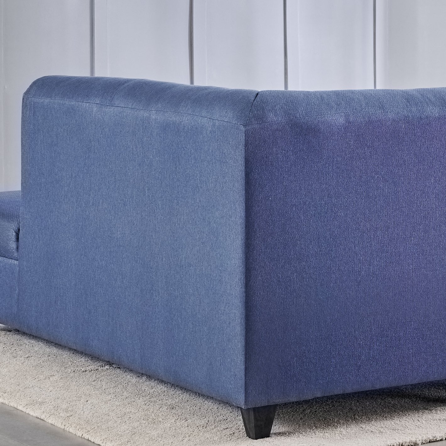 6 Seater L Shape Sofa in Purple Colour - Image 4