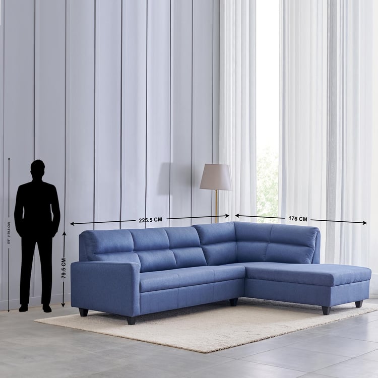 6 Seater L Shape Sofa in Purple Colour - Image 13