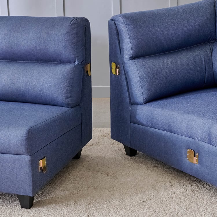 6 Seater L Shape Sofa in Purple Colour - Image 12