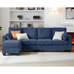 4 Seater L Shape Sofa in Purple Colour