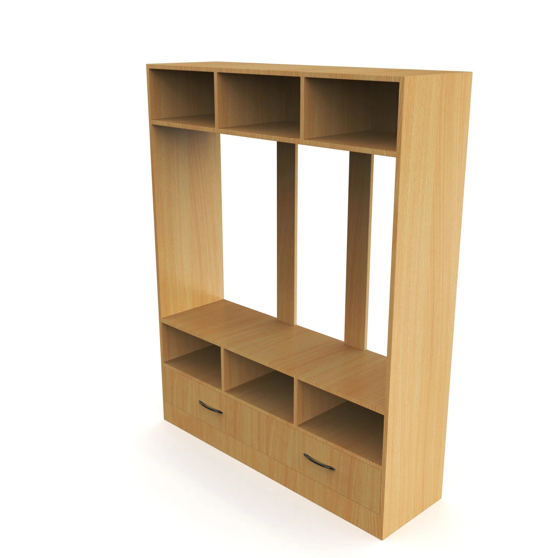 Wood T.V. Unit in Light Brown Colour - Image 2