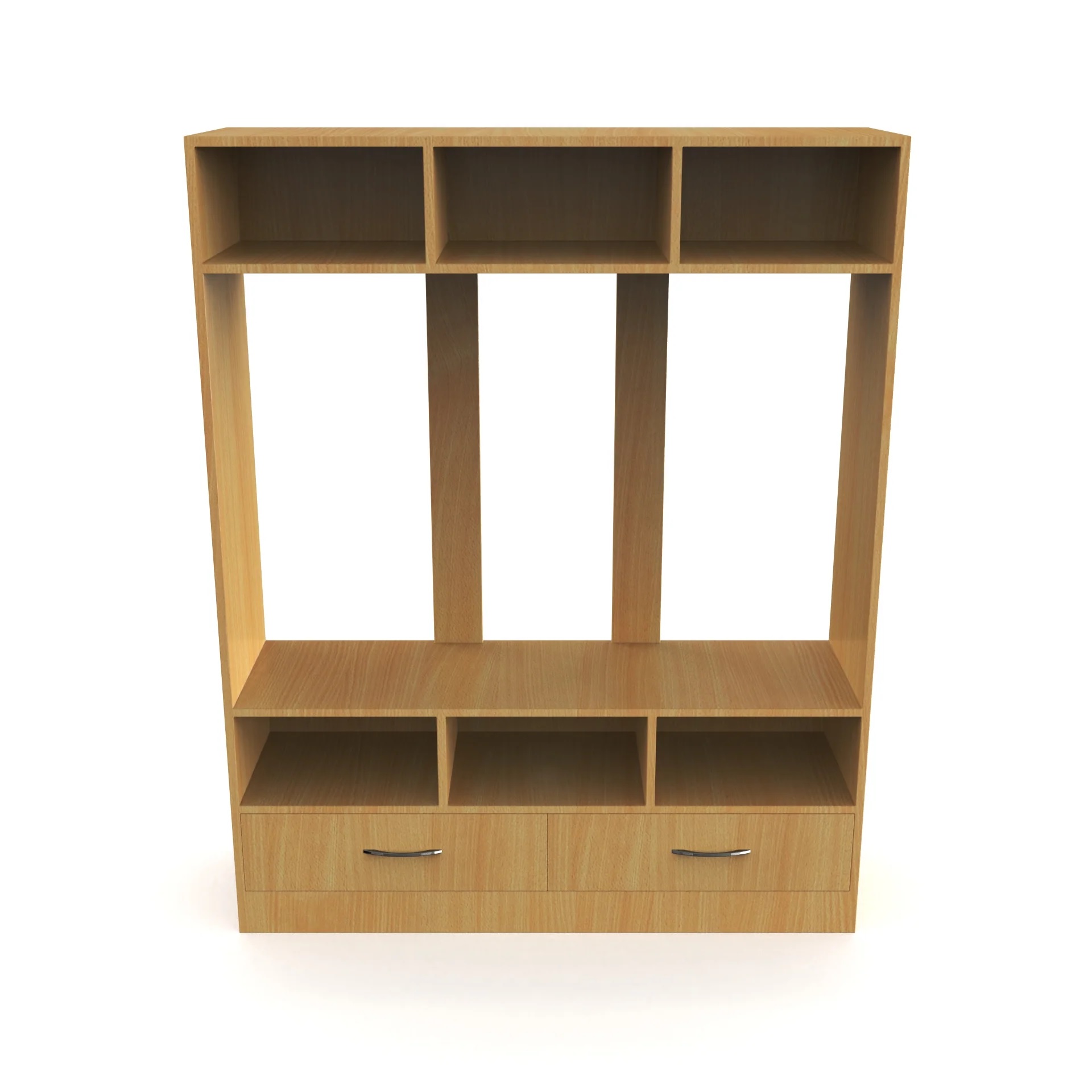 Wood T.V. Unit in Light Brown Colour - Image 3