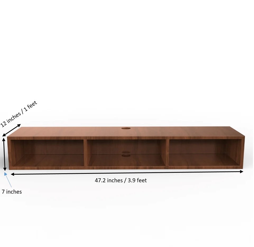Wood T.V. Unit in Brown Colour - Image 4