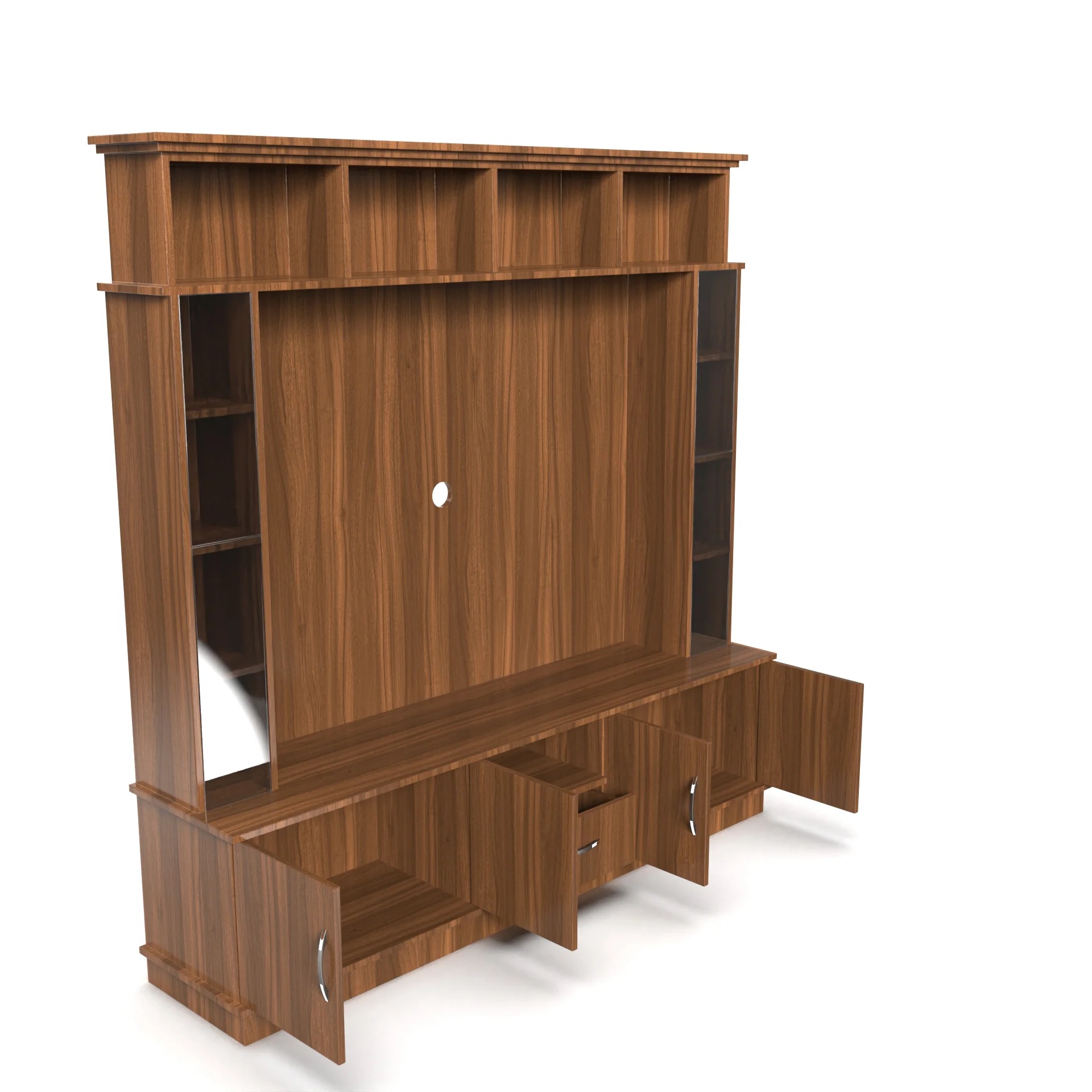 Wood T.V. Unit in Brown Colour - Image 7