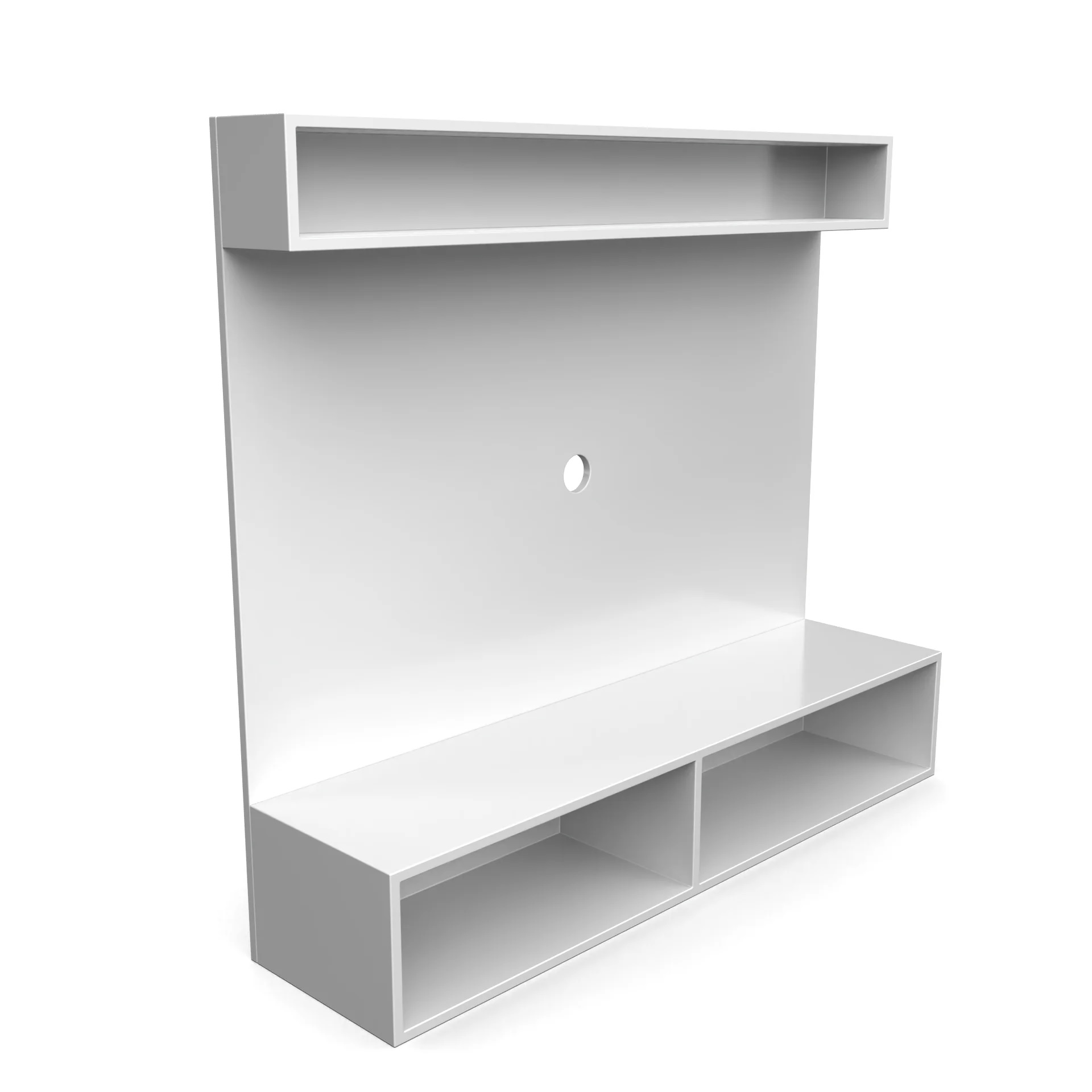Wood T.V. Unit in White Colour - Image 3