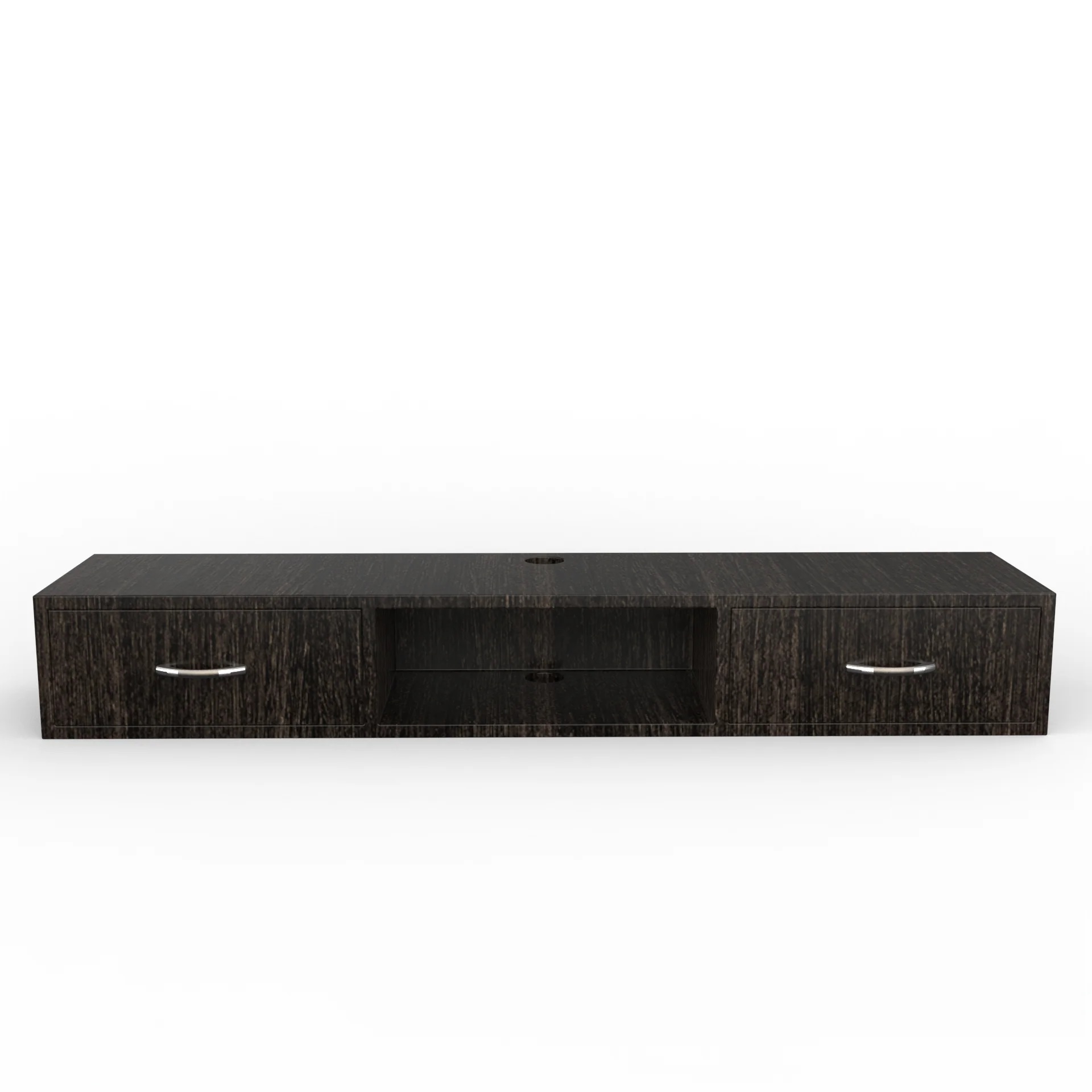 Wood T.V. Unit in Dark Brown Colour - Image 2