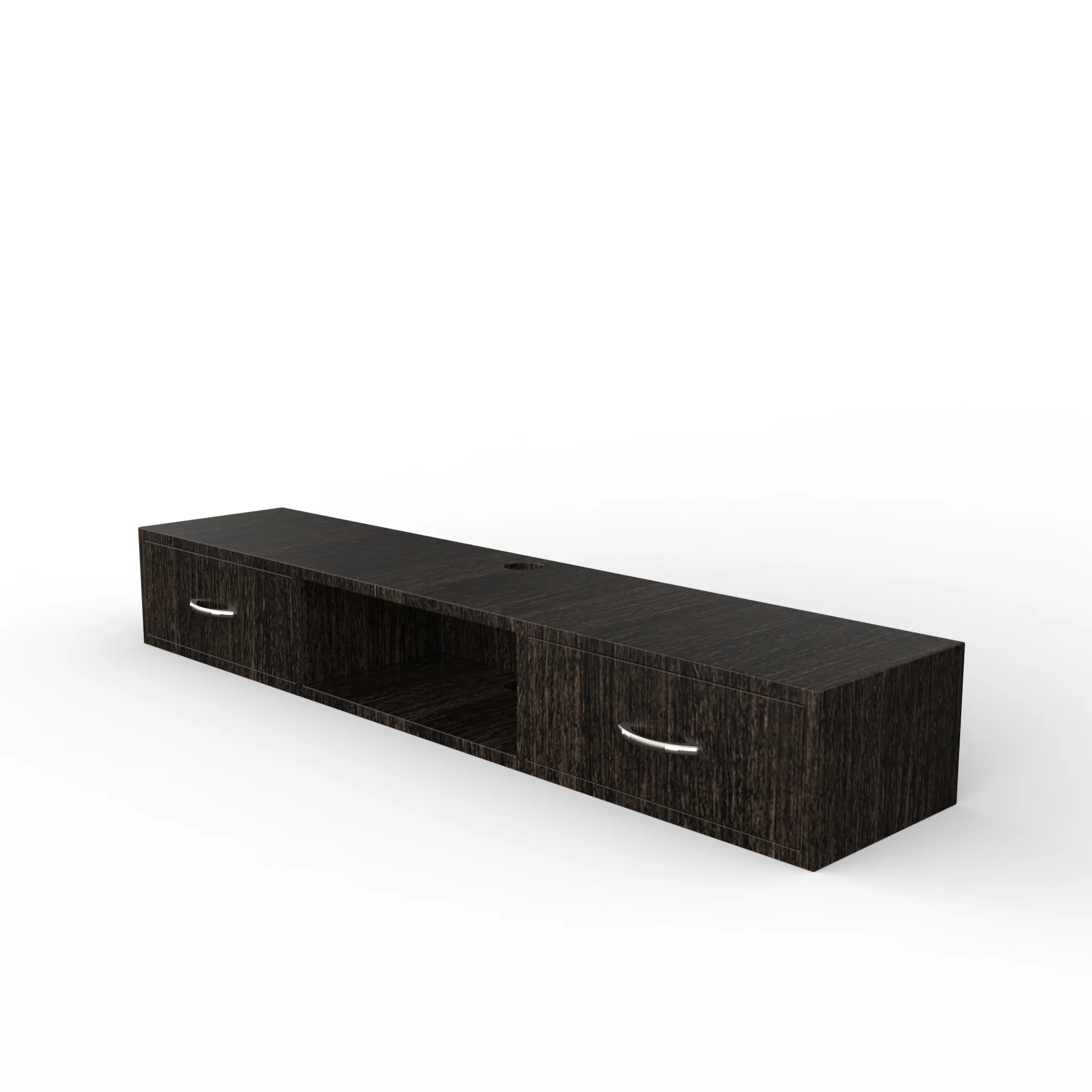 Wood T.V. Unit in Dark Brown Colour - Image 3