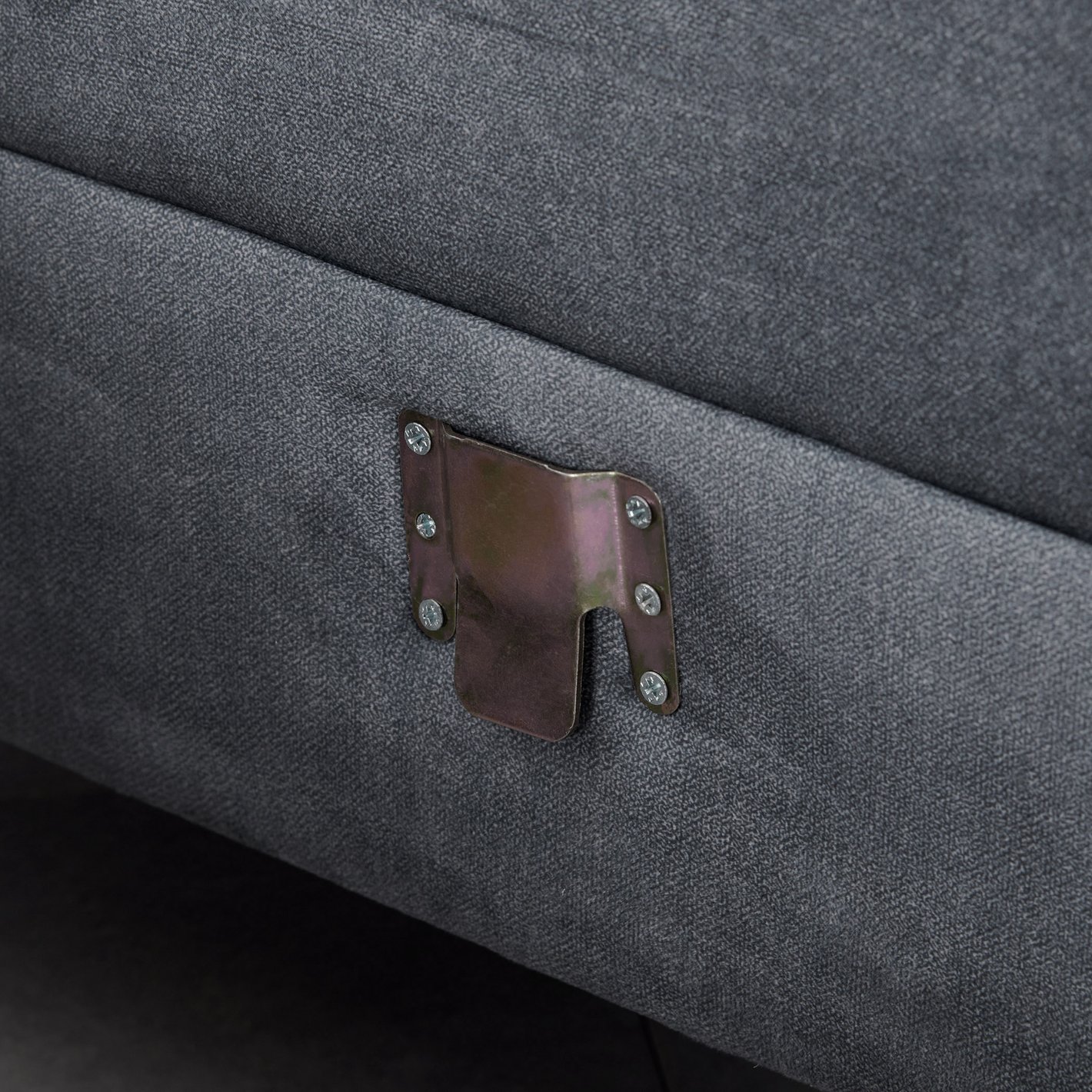 4 Seater L Shape Sofa in Grey Colour - Image 3