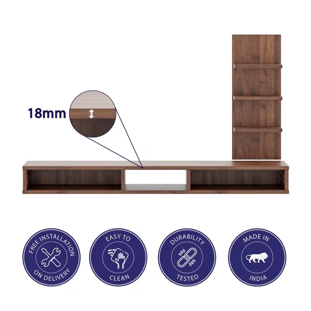 Wood T.V. Unit in Brown Colour - Image 4