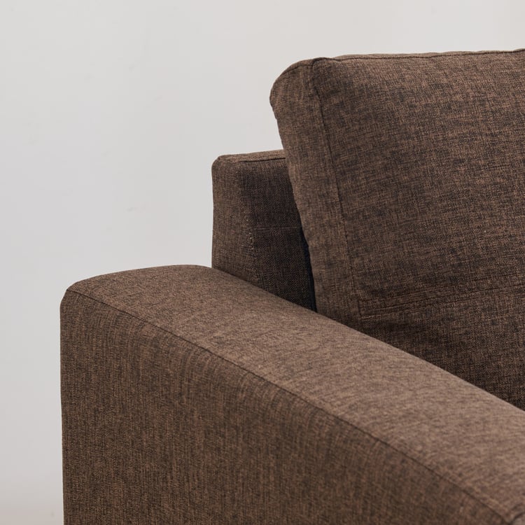 4 Seater L Shape Sofa in Brown Colour - Image 5