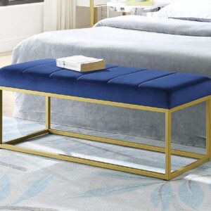 Fabric Bench in Blue Colour