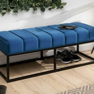 Fabric Bench in Blue Colour