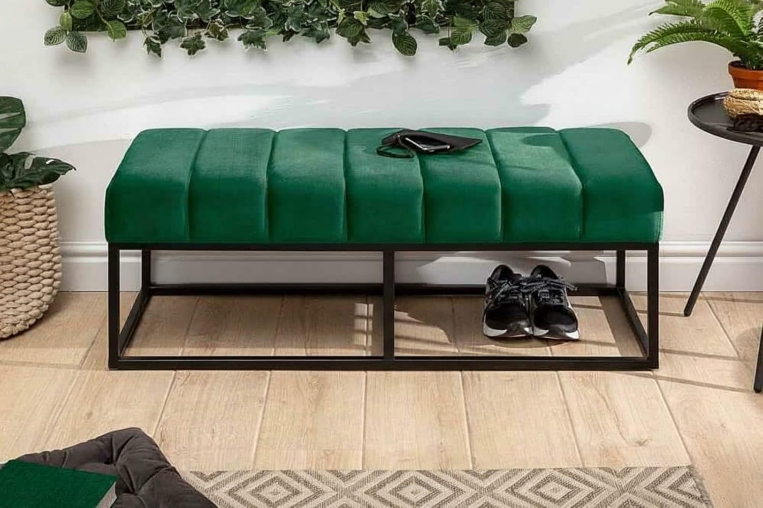 Fabric Bench in Green Colour - Image 2