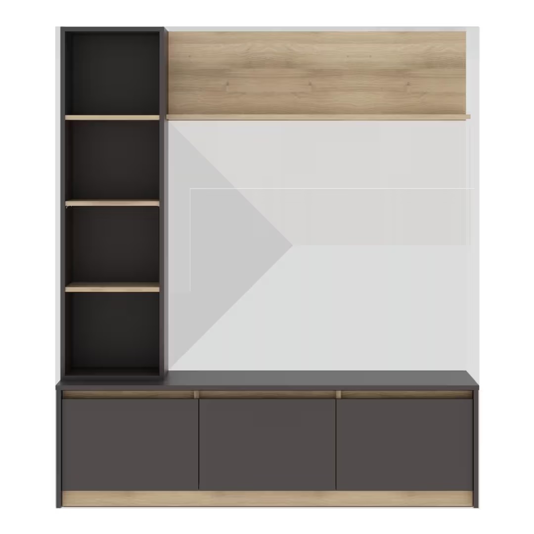 Wood T.V. Unit in Brown Colour - Image 2