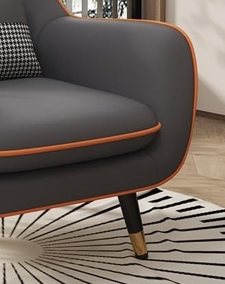 Shremate Velvet Fabric Lounge Chair In Grey Colour - Image 5