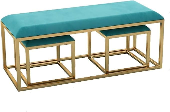 Fabric Bench in Mint Colour - Image 2