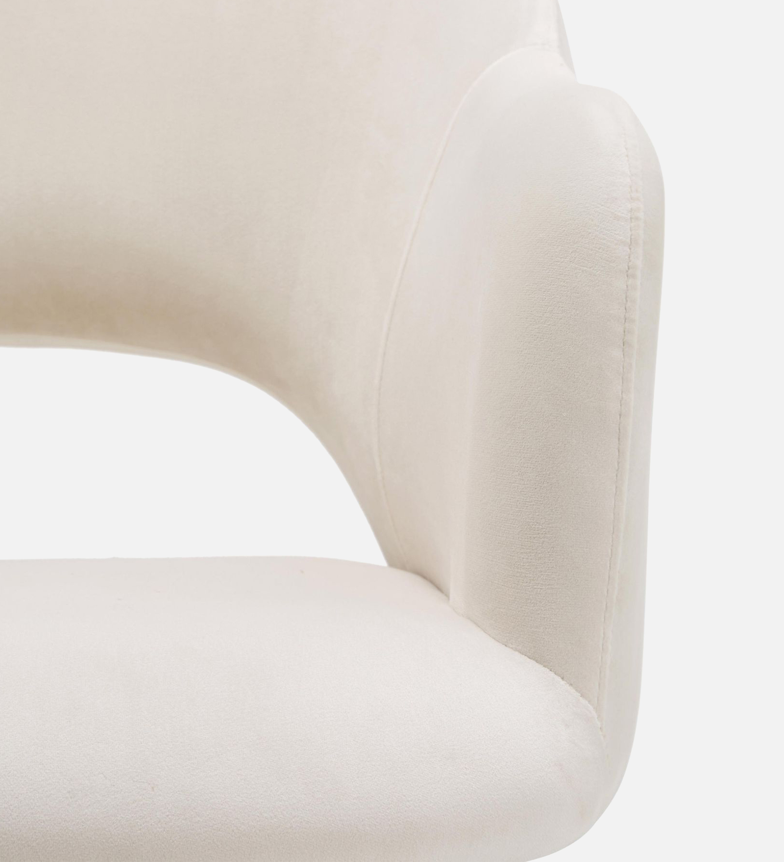 Rams Arm chair with off white and black color - Image 3