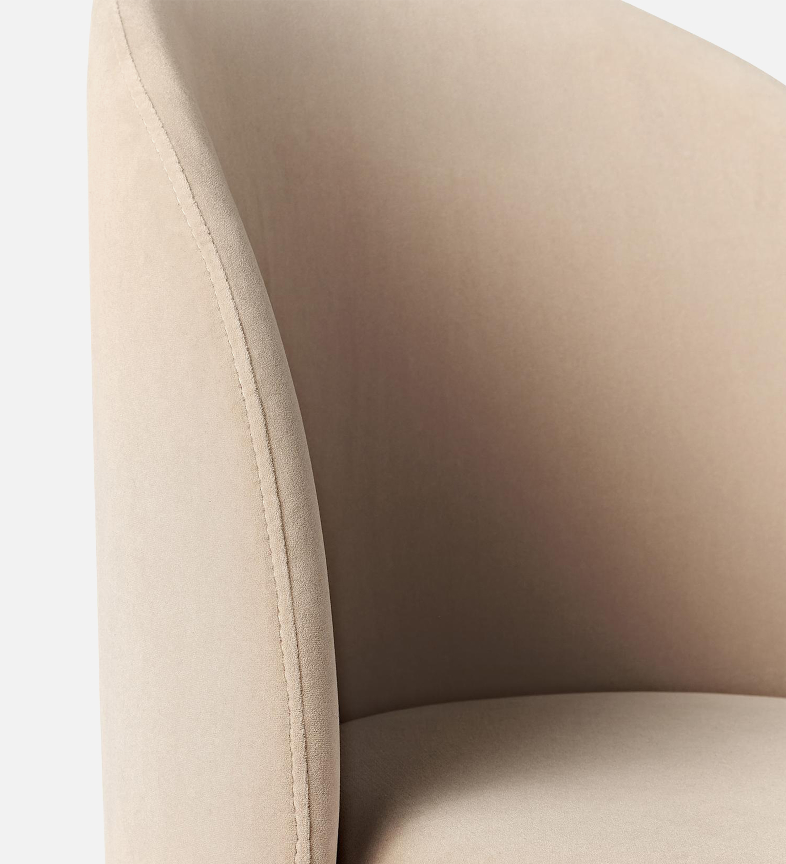 Hanu Arm chair with beige color - Image 4