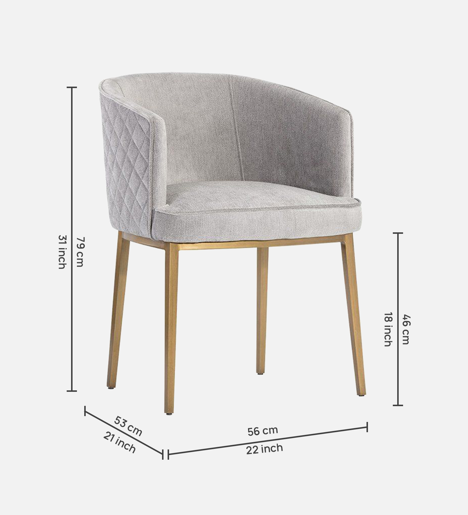 CLARA ARM CHAIR SUEDE BEIGE WITH BLACK FINISH - Image 7
