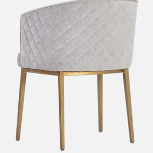 CLARA ARM CHAIR SUEDE BEIGE WITH BLACK FINISH