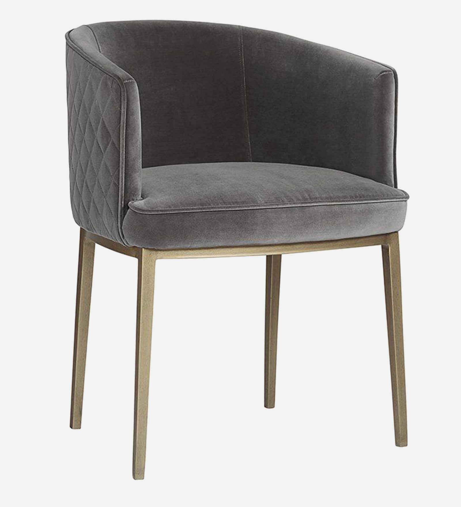 CLARA ARM CHAIR SUEDE BEIGE WITH BLACK FINISH - Image 8