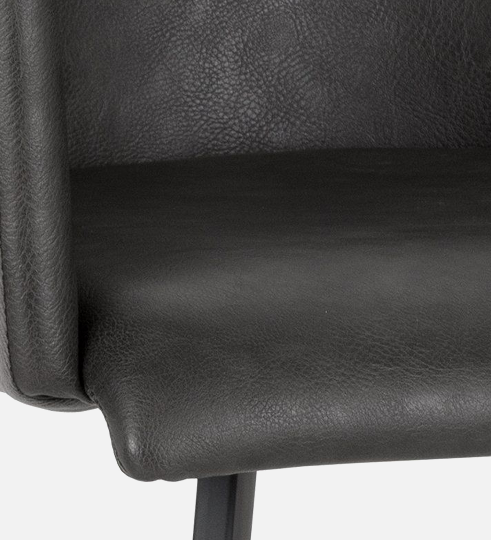 ELANA ARM CHAIR BLACK LEATHERATTE FINISH - Image 2