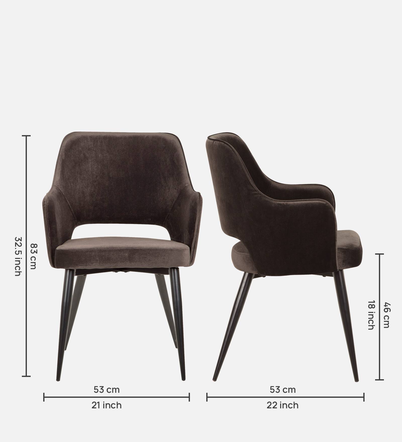 SAMU ARM CHAIR BLACK COLOR - Image 6