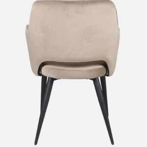 SAMU ARM CHAIR WITH BEIGE AND BLACK  COLOR