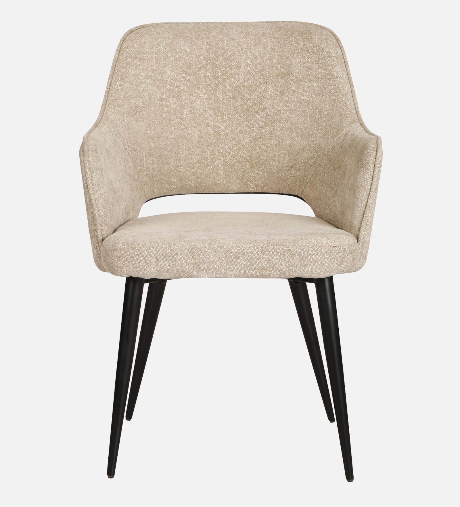 SAMU ARM CHAIR WITH SUEDE BEIGE AND BLACK COLOR - Image 4