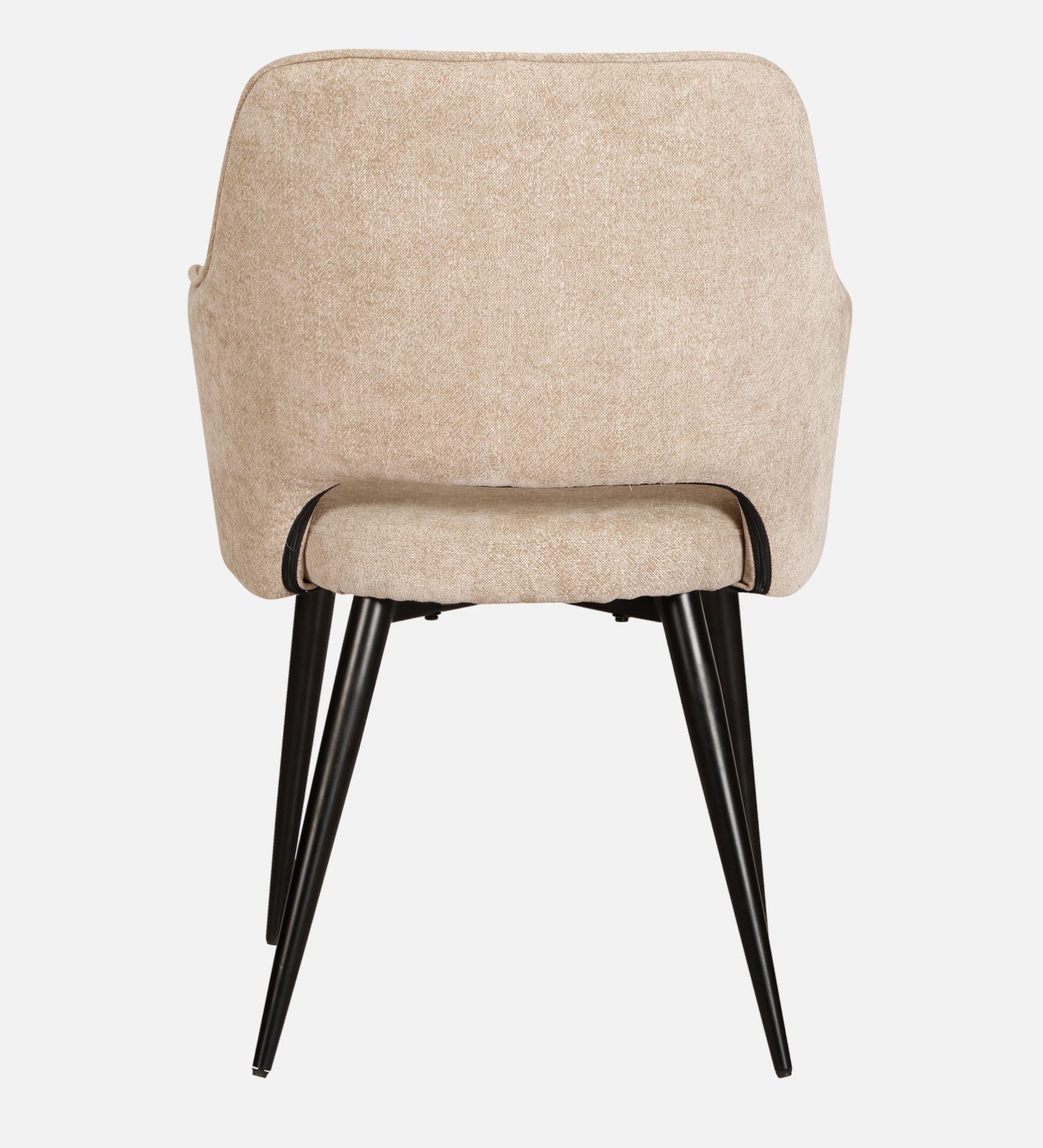 SAMU ARM CHAIR WITH SUEDE BEIGE AND BLACK COLOR - Image 2