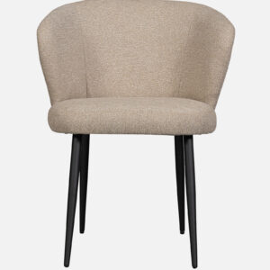 GULDEV ARM  CHAIR BEIGE WITH BLACK FINISH