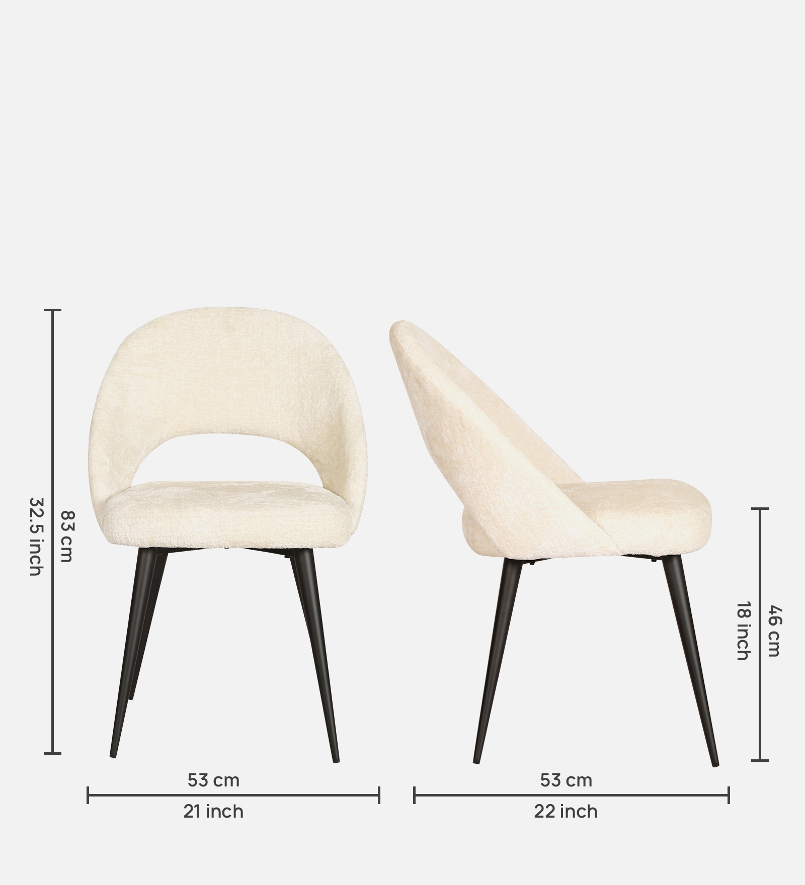 DEVAS ARM CHAIR WITH OFF WHITE COLOR - Image 7
