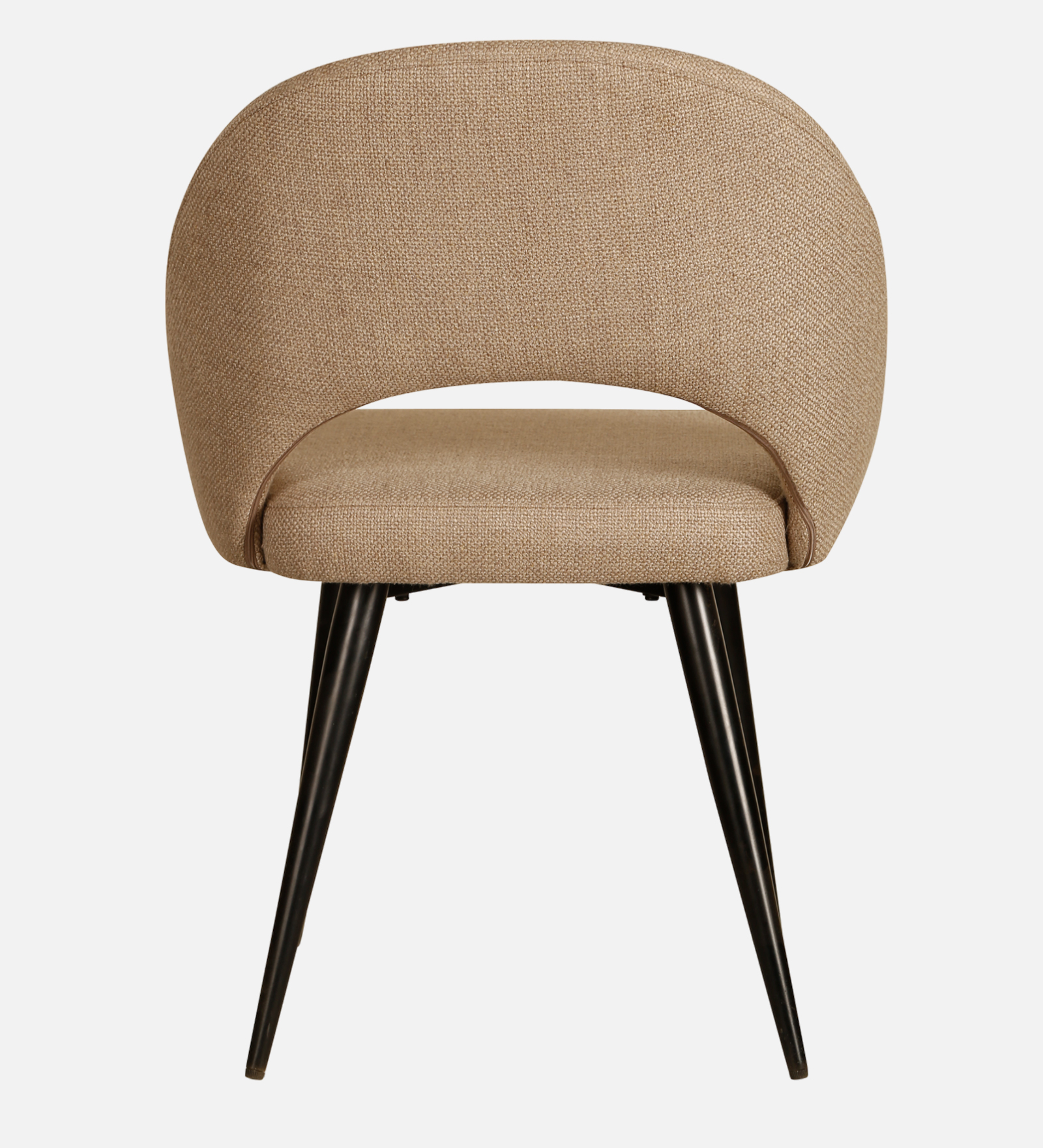 DEVAS ARM CHAIR BEIGE WITH BLACK LEGS FINISH - Image 3
