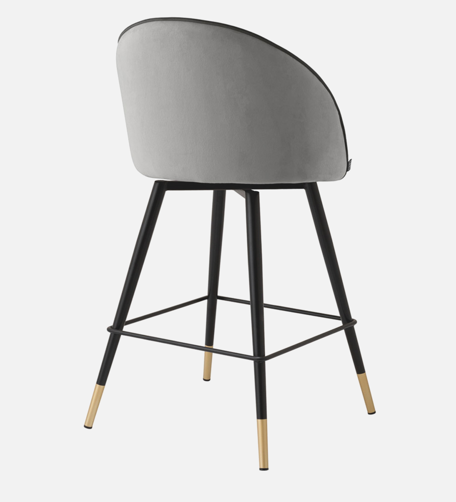 MICROS BAR CHAIR WITH GREY, BLACK AND GOLD FINISH - Image 4