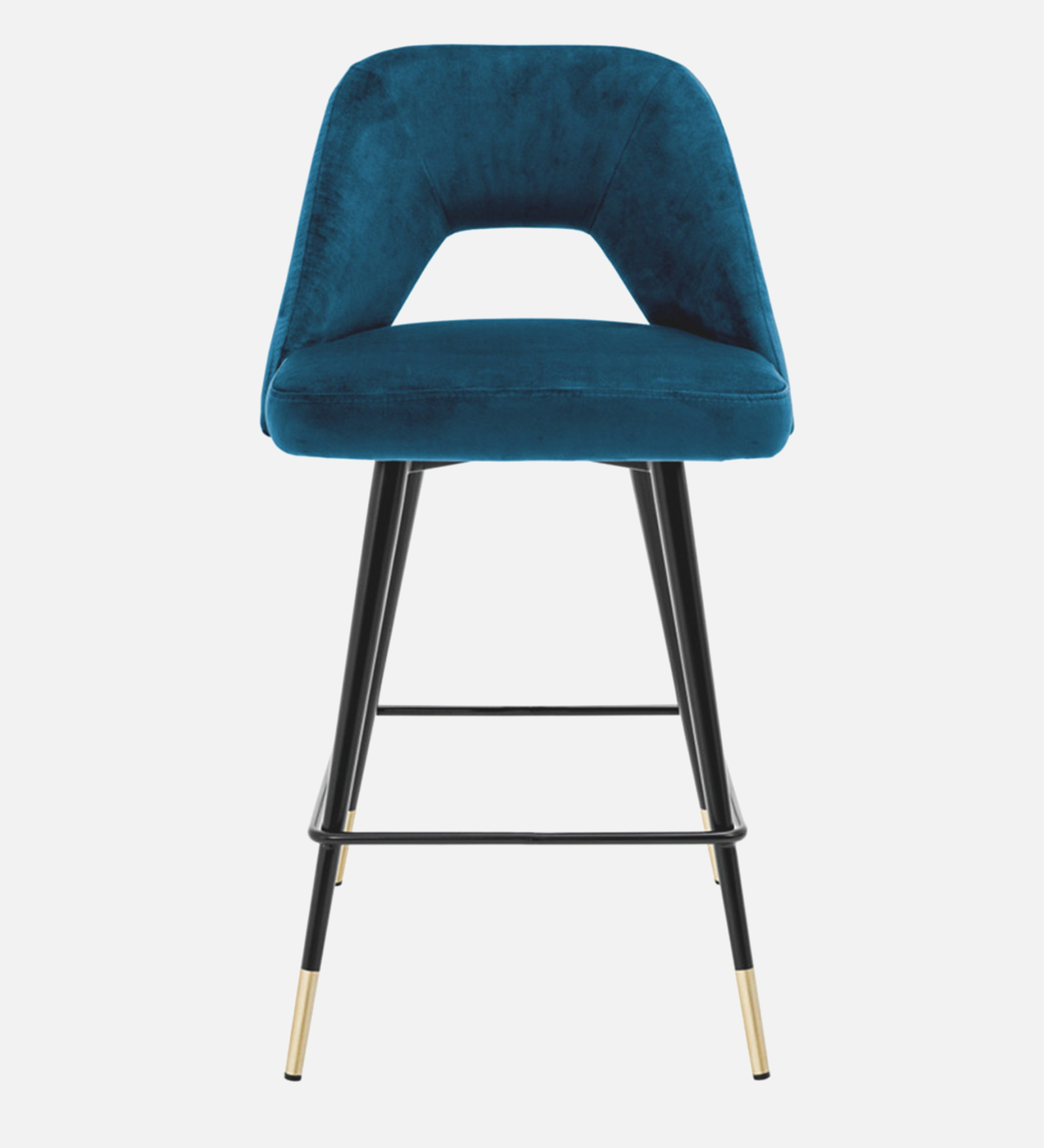 NORT BAR CHAIR WITH BLUE, BLACK AND GOLD FINISH - Image 5