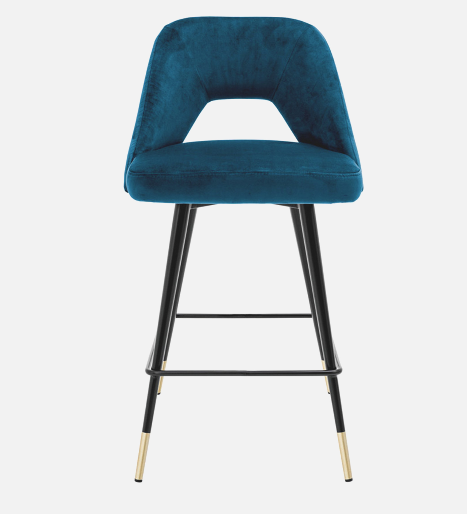 NORT BAR CHAIR WITH BLUE, BLACK AND GOLD FINISH - Image 3