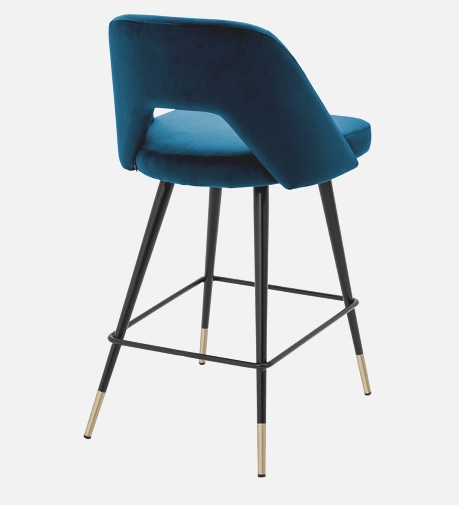 NORT BAR CHAIR WITH BLUE, BLACK AND GOLD FINISH - Image 2